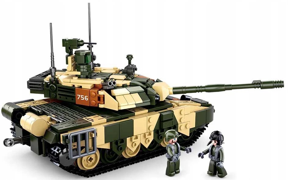 Rusijos tanko T-90 blokai 758 el Sluban karinės armijos B0756