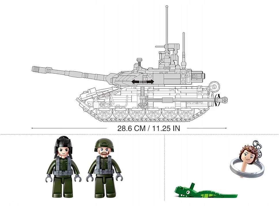 Rusijos tanko T-90 blokai 758 el Sluban karinės armijos B0756