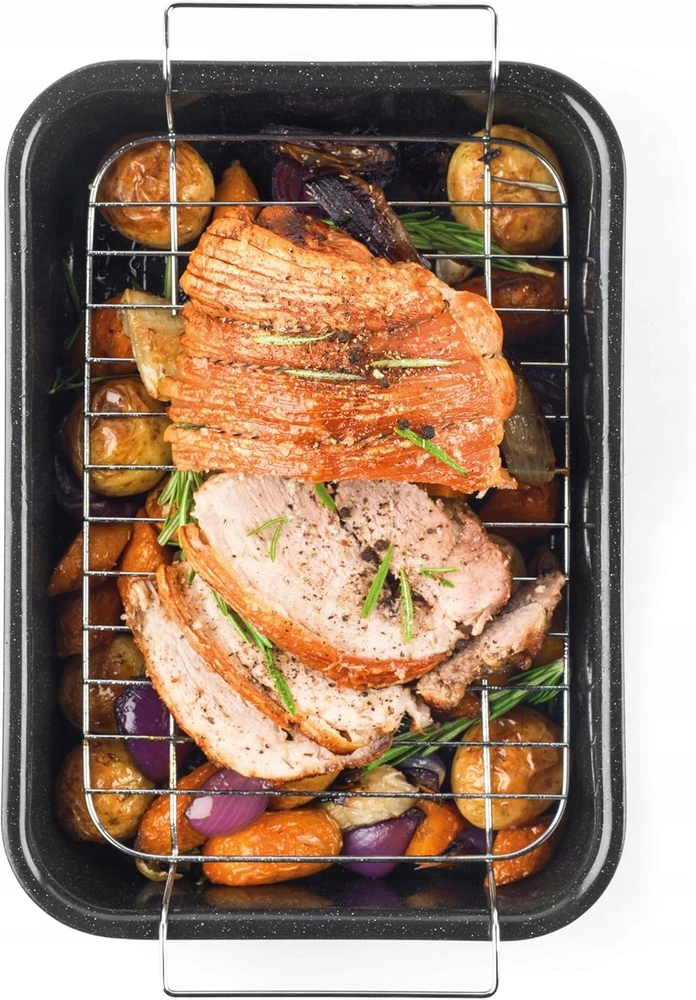 Russell Hobbs skarda skrudinimui Enamel Roaster & Rack, 34 cm