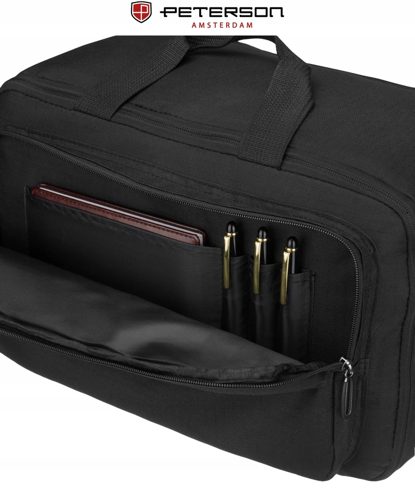 Kuprinė unisex Peterson, juoda K23