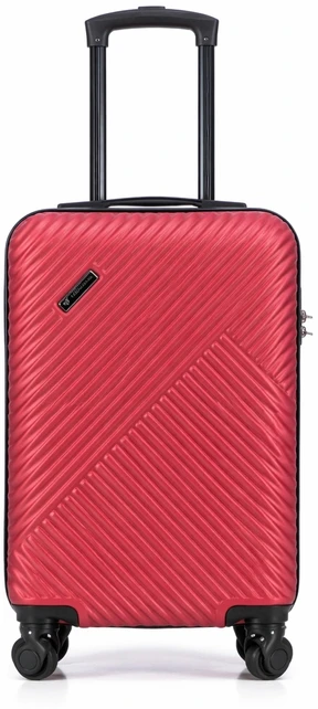 Ryanair mažas rankinis bagažas, 40x30x20 cm, su nuimamais ratukais. Burgundija