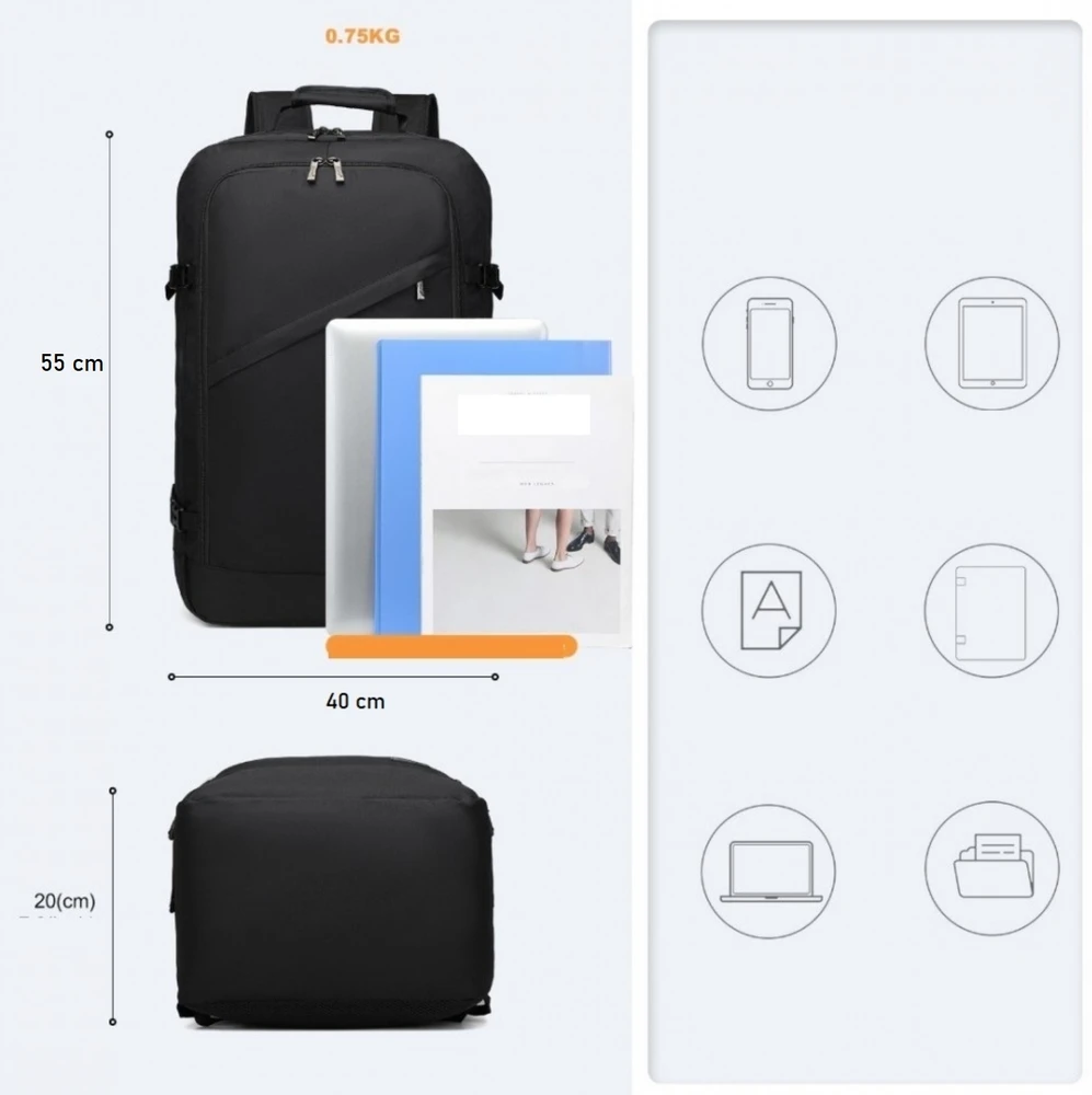 RYANAIR rankinė kuprinė lėktuvui 55x40x20 Expander 3.0 Belveder