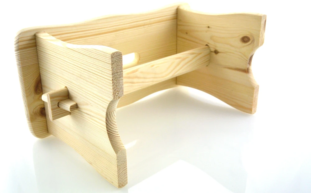 RYCZKA medinė taburetė, maitinimo kėdutė, KITCHEN STAND taburetė FSC 100%