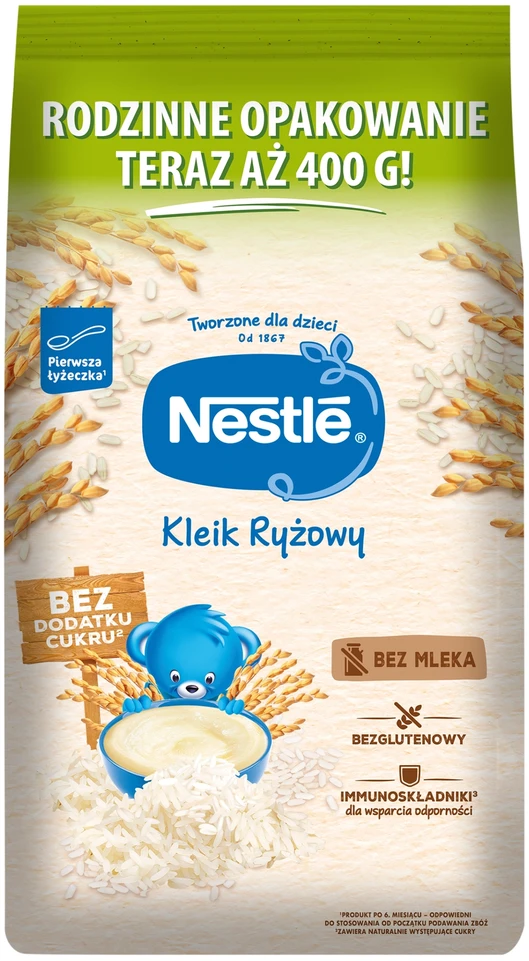 Ryžių košė Nestle nuo 6 mėnesio 400g