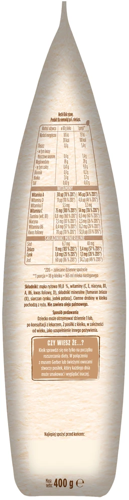 Ryžių košė Nestle nuo 6 mėnesio 400g