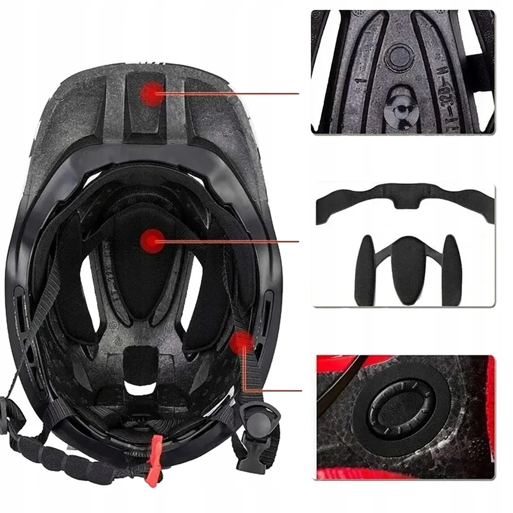 Rockbros TT-32SBPP-S Children's Bike Helmet with Detachable Chin Size S - Violetinė-Rožinė