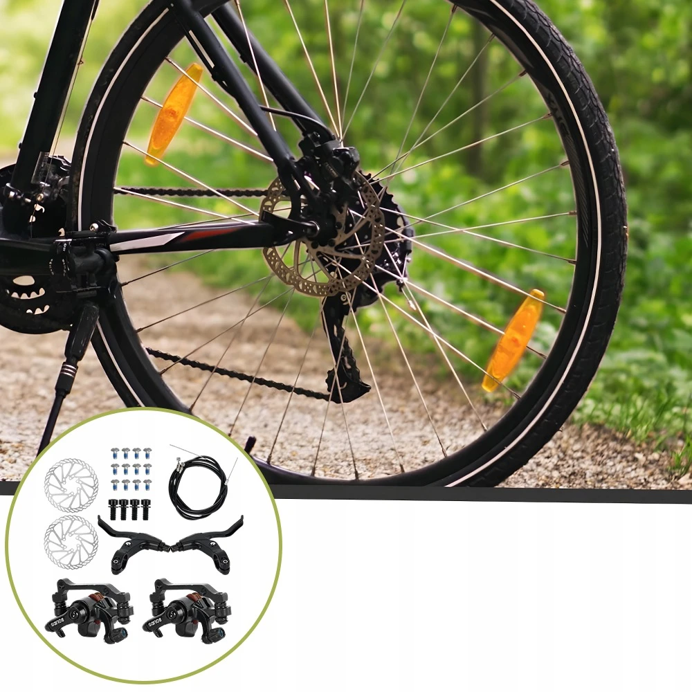 Saccon HIDRAULINIŲ DISKINIŲ STABDŽIŲ RINKINYS MTB DVIRAČIUI PRIEKINIS GALIS 160mm