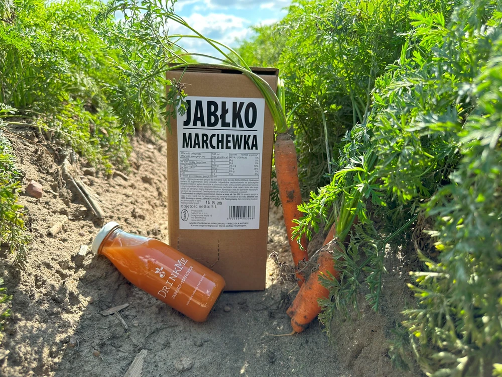 Sadvit Obuolių morkų sultys spaustos natūralios 100% 5L iš morkų ir obuolių, sveika
