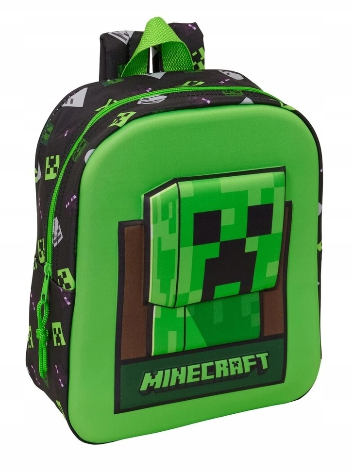 Safta 3d Minecraft Kuprinė Vaikams Darželiui 27cm