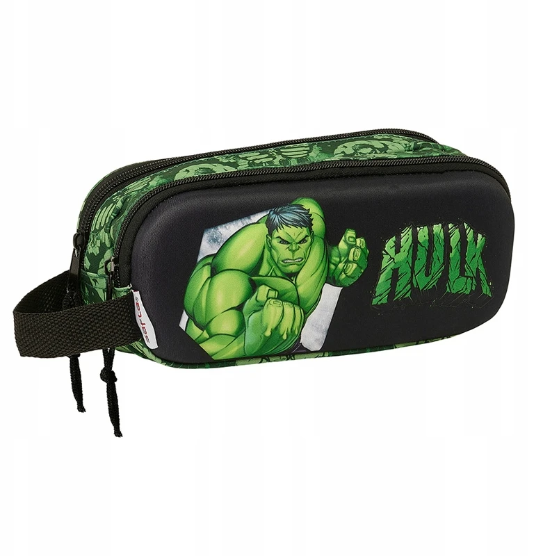 Safta Dvipusė 3d Tūbelės Formos Pieštukinė su Hulk Avengeriai