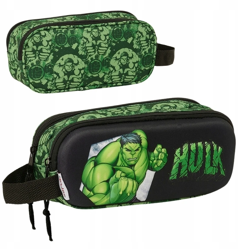 Safta Dvipusė 3d Tūbelės Formos Pieštukinė su Hulk Avengeriai