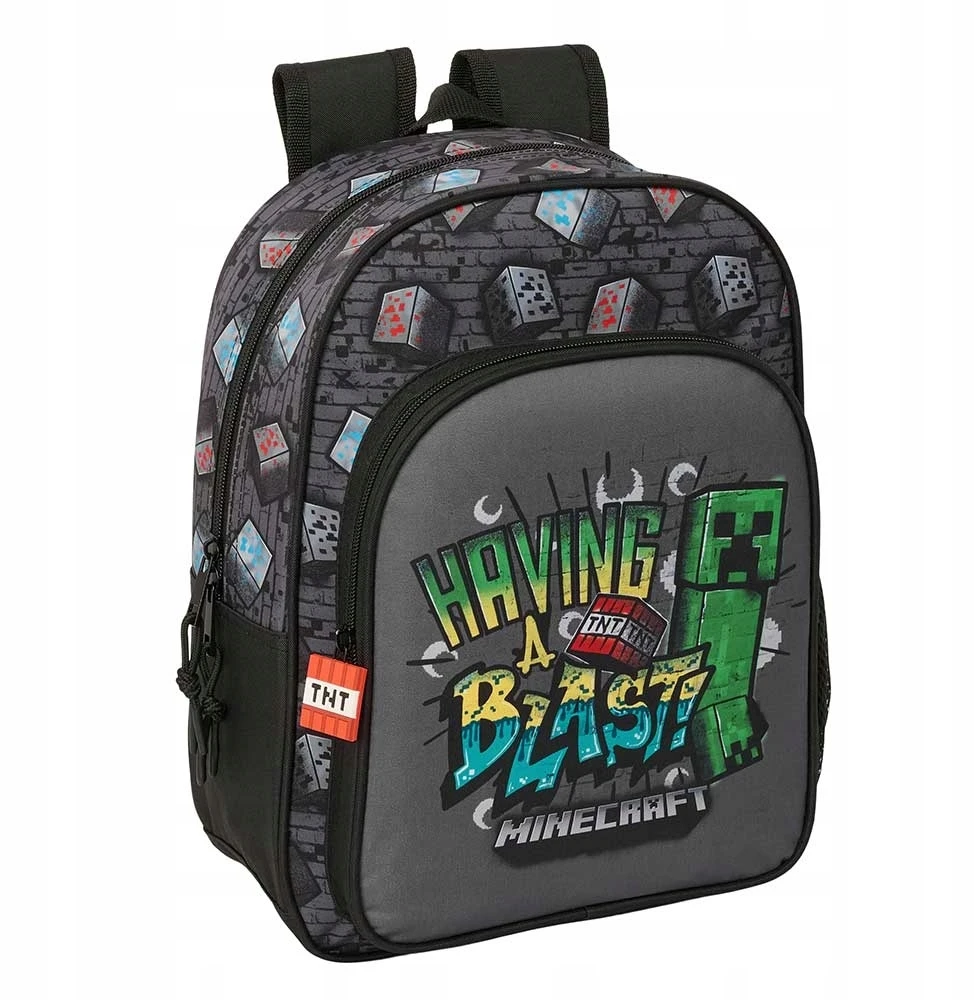 Safta Minecraft mokyklinė kuprinė "Grafitti" 34cm 10l