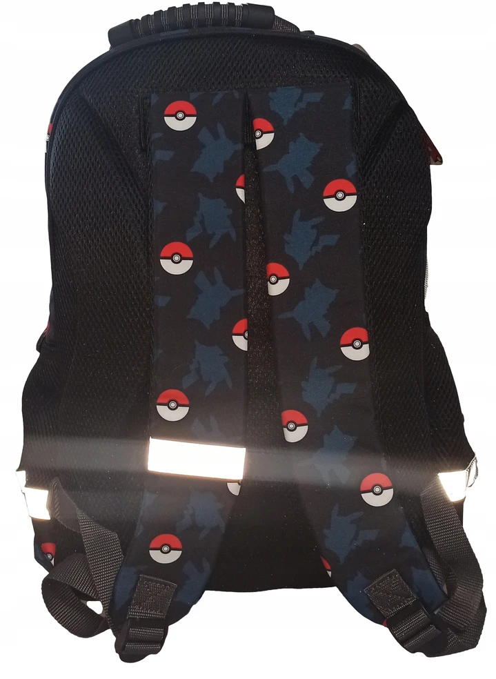 Safta Mokyklinis krepšys Pokémon Pokeball, juodas/ mėlynas