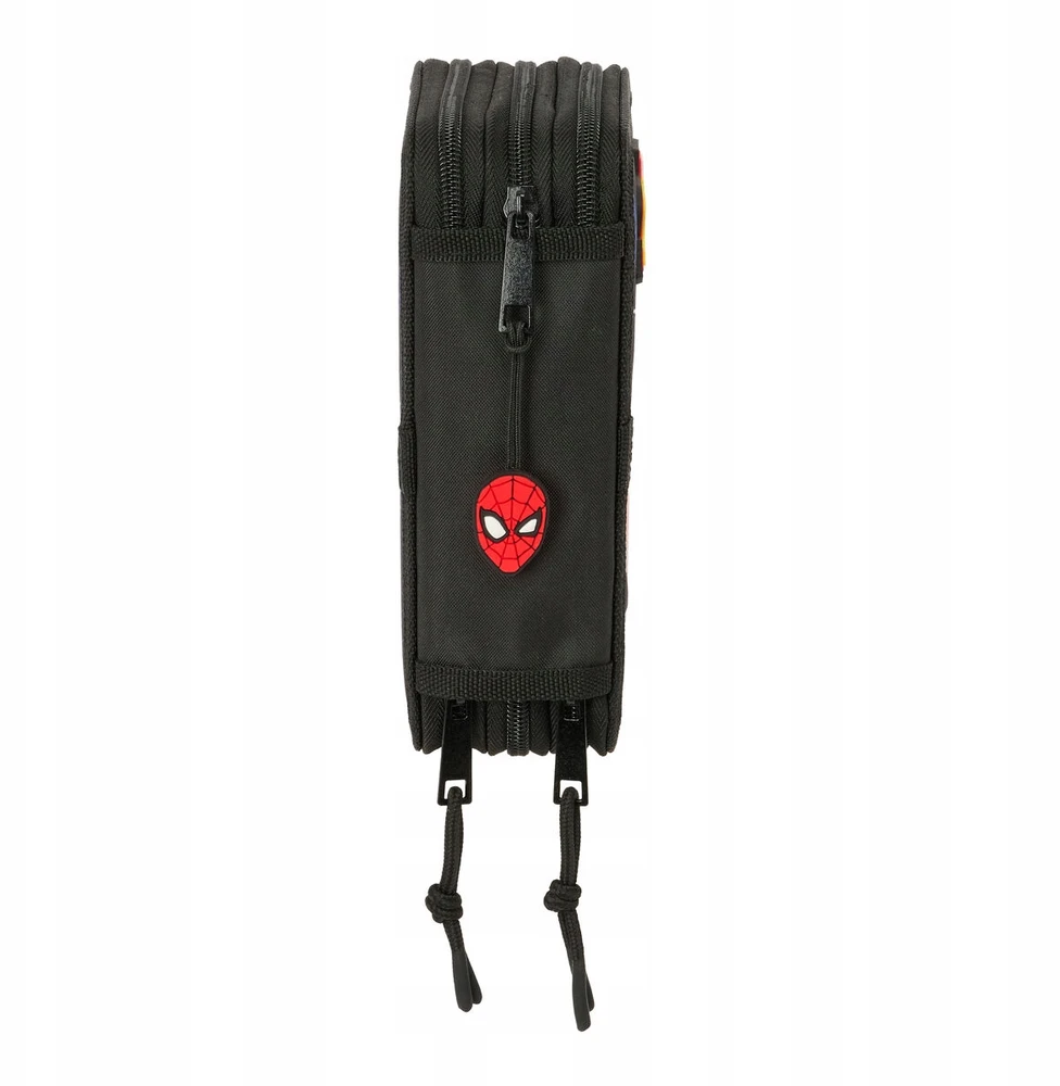 Safta Mokyklinis penalas su priedais Spider-Man Attack Juoda 12,5 x 19,5 x 5,5 cm 37 Dalys