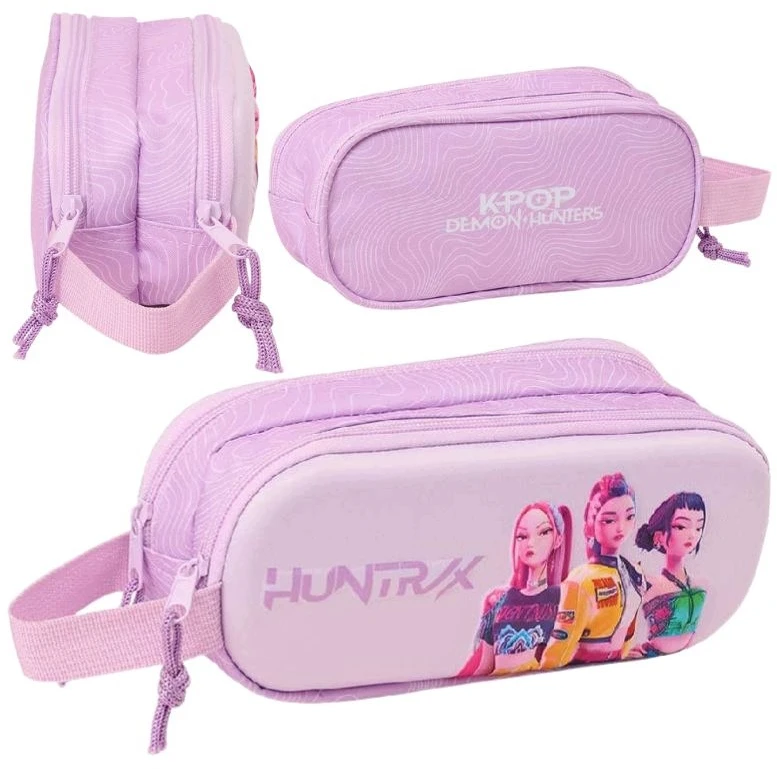 Safta Penalas Dwukomorowy Kpop Demon Hunters Huntrix Dla Dziewczyny FIOLET 3D