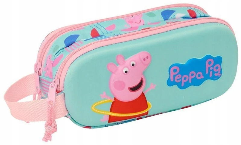Safta Peppa Pig 3d dėklas su 2 skyriais