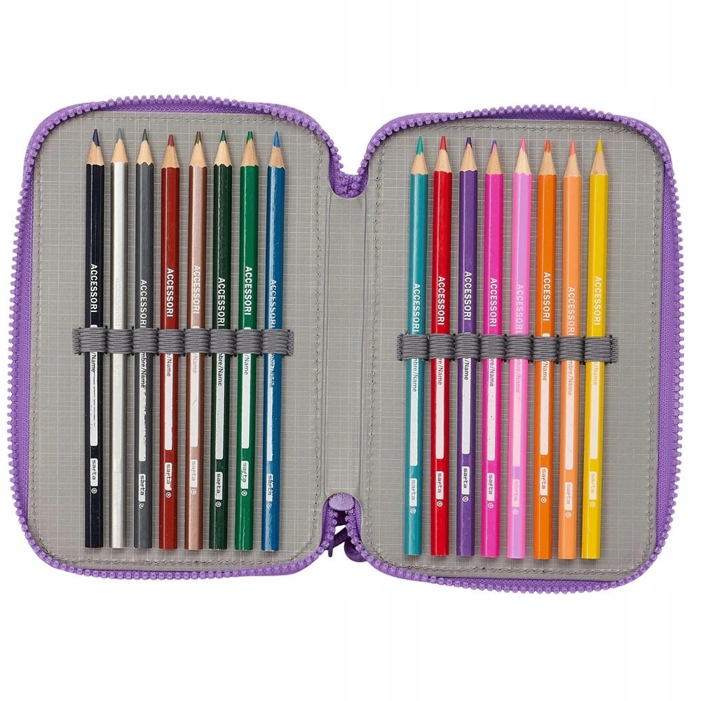 Safta Trigubas penalas Lilo - Stitch Sweet Mėlyna Alyvinė 12,5 x 19,5 x 5,5 cm 36 Dalys W2S-S4310670