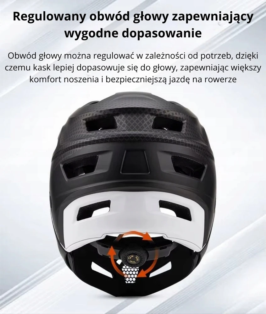 Sahoo Visą veidą dengiantis MTB dviračio šalmas su nuimama viso veido burna 58-62 cm