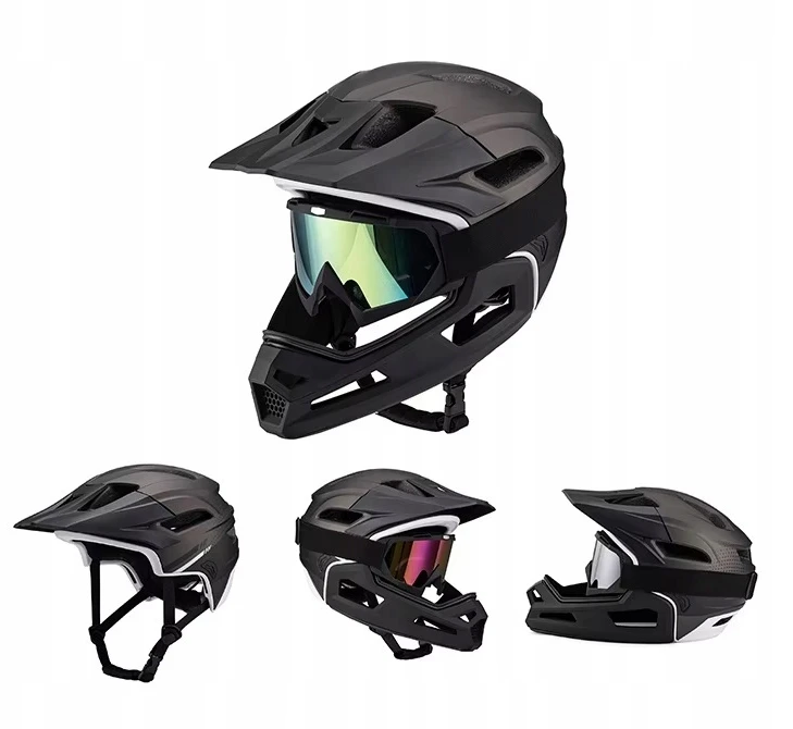 Sahoo Visą veidą dengiantis MTB dviračio šalmas su nuimama viso veido burna 58-62 cm