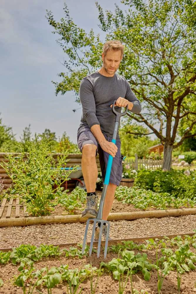 Šakės plokščiais dantimis ClassicLine Gardena L1200mm/ergonomiškas metalinis kotas