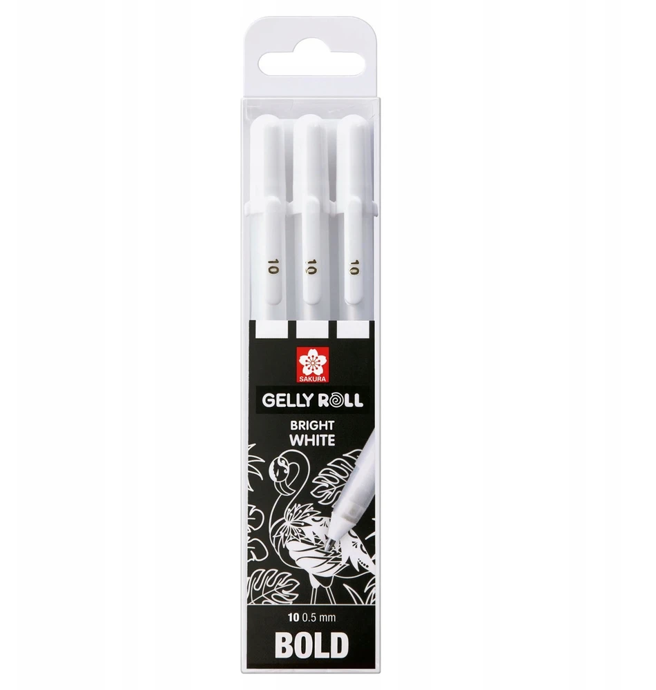 Sakura Gelly Roll balti gelio rašikliai, 3 vnt.