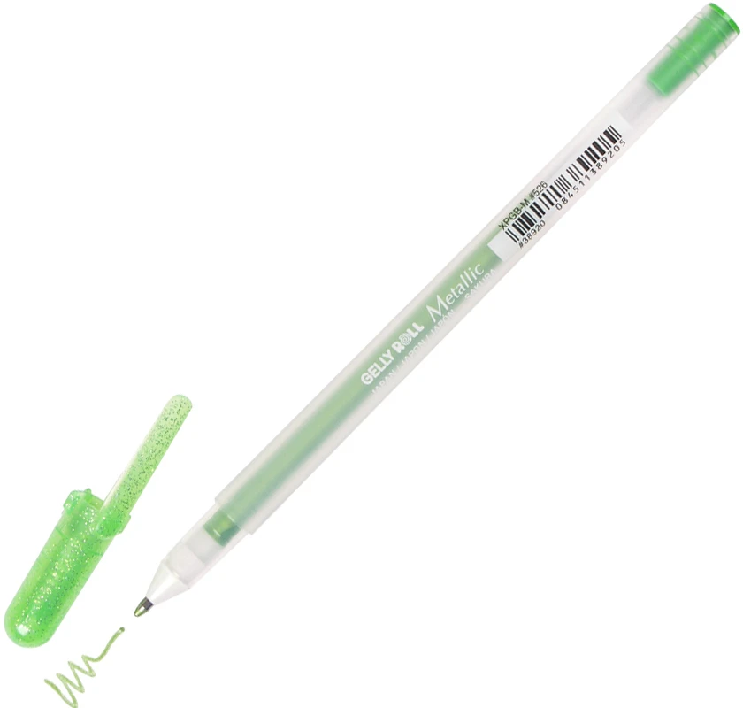 Sakura Gelly Roll Metallic Emerald Žalias gelinis rašiklis