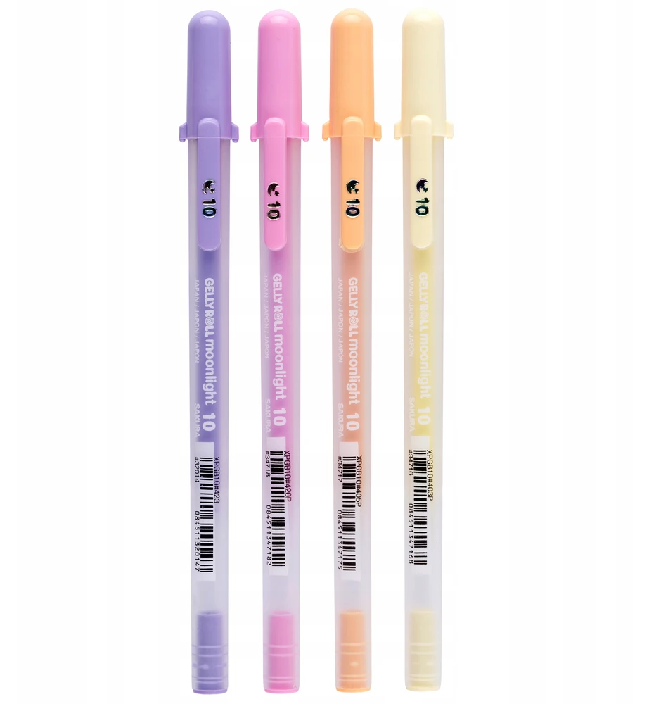 Sakura Gelly Roll Moonlight Sunrise geliniai rašikliai, 4 vnt., 0.5mm