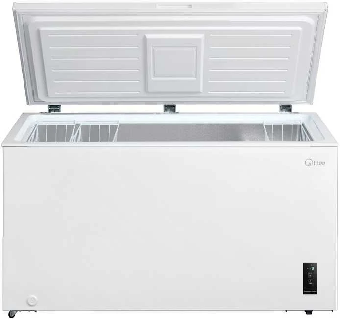 Midea Šaldiklis | MDRC698FEE01 | Energijos vartojimo efektyvumo klasė E | Komoda | Laisvai pastatoma | Aukštis 83 cm | Bendra grynoji talpa 508 l | Baltas