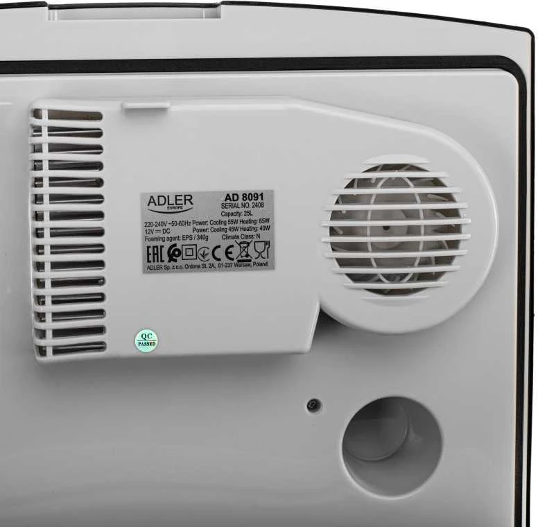 Adler nešiojamas aušintuvas | AD 8091 | 25 L | 230 V