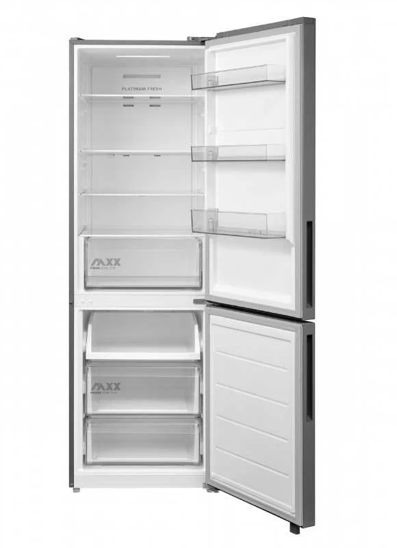 Midea Šaldytuvas | MDRB548MME46 | Energy efficiency class E | Free standing | Combi | Height 186 cm | No Frost system | Šaldytuvas net capacity 271 L | Šaldiklis net capacity 130 L | 35 dB | Pilkas