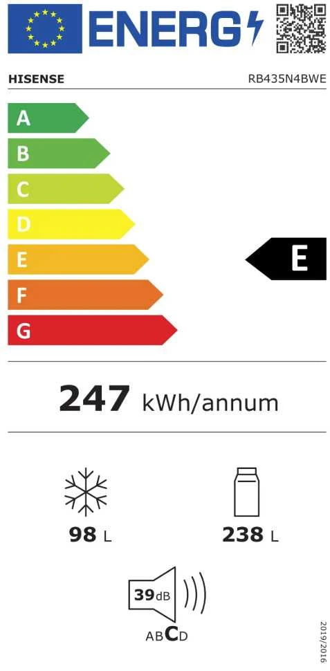 Šaldytuvas HISENSE RB435N4BWE