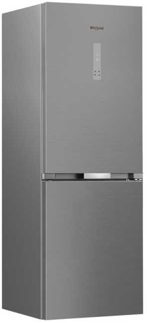 Whirlpool Šaldytuvas | WHK 26362 XP4E | Energy efficiency class E | Free standing | Combi | Height 186.5 cm | No Frost system | Šaldytuvas net capacity 210 L | Šaldiklis net capacity 106 L | 37 dB | Sidabrinis