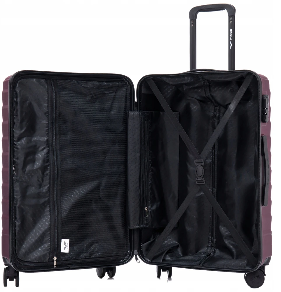 Salono Lagaminas Wings Peafowl 20" Bordo