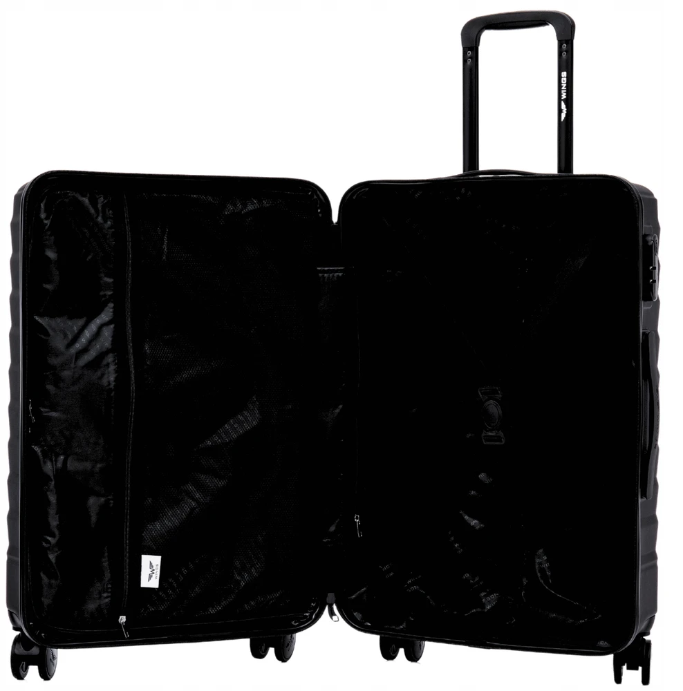Salono Lagaminas Wings Peafowl 20" Juodas