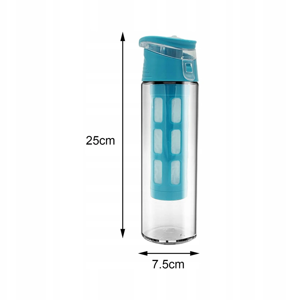 Šaltos kavos virimo aparatas Nuimami virtuvės įrankiai Lengvai valomi Mėlyna 550 ml
