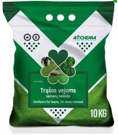Trąšos samanotoms vejoms Agrochema, 10 kg