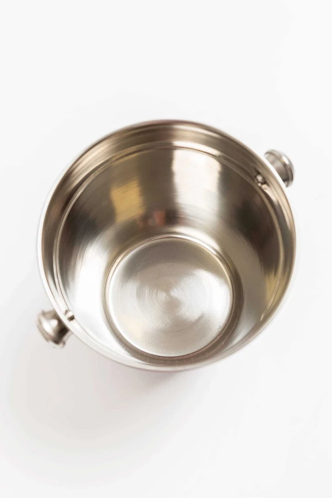 Excellent Houseware Juoda plieno kibiras ledui, butelis šampano, vynas, spiritas ledui