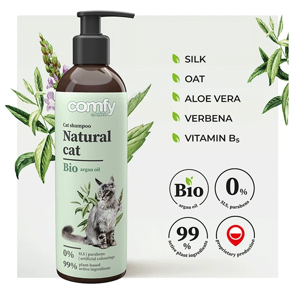 Aquael Comfy Natural šampūnas katėms 250ml
