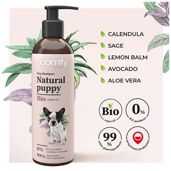 Šampūnas Comfy Natural Puppy, 0.25 l