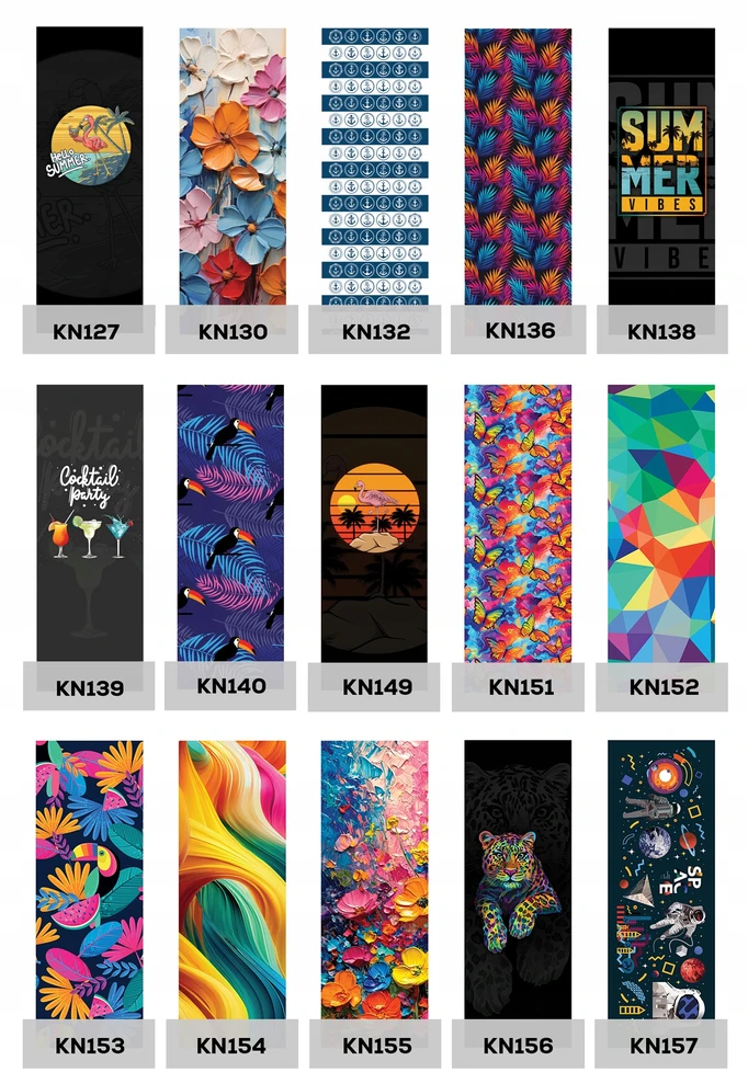 San-Drew Klasikinis medinis šezlongas su keičiamu audiniu ir Tukan Print KN153