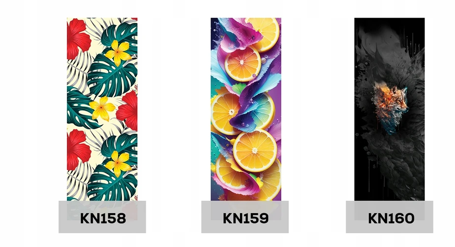 San-Drew Klasikinis medinis šezlongas su keičiamu audiniu ir Tukan Print KN153