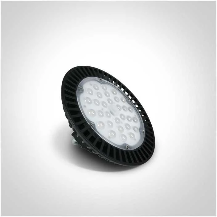 100W LED sandėlio šviestuvas UFO, juodas, 4000K, 63100N/C
