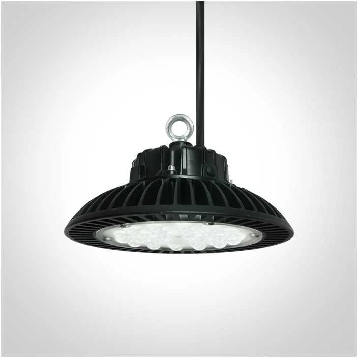 100W LED sandėlio šviestuvas UFO, juodas, 4000K, 63100N/C