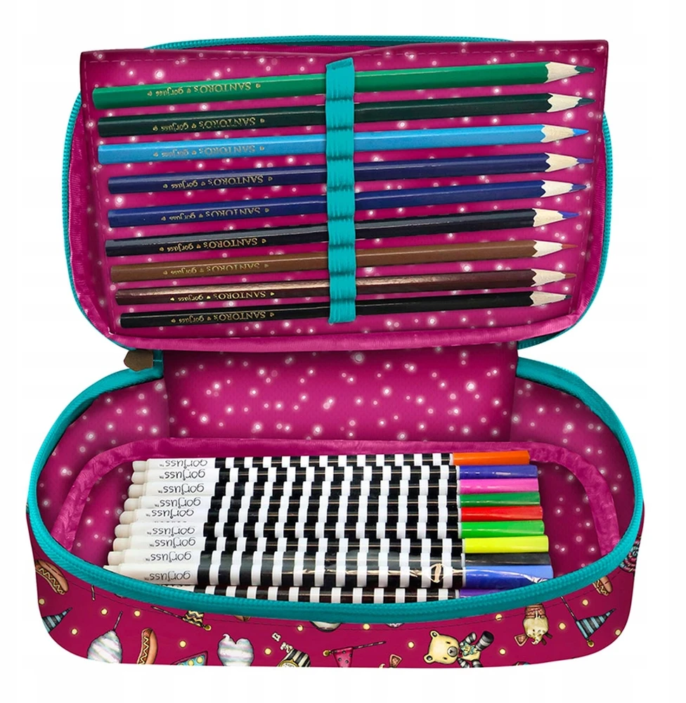Santoro Gorjuss "fireworks" 4-dalių mokyklinė dėtuvė su priedais