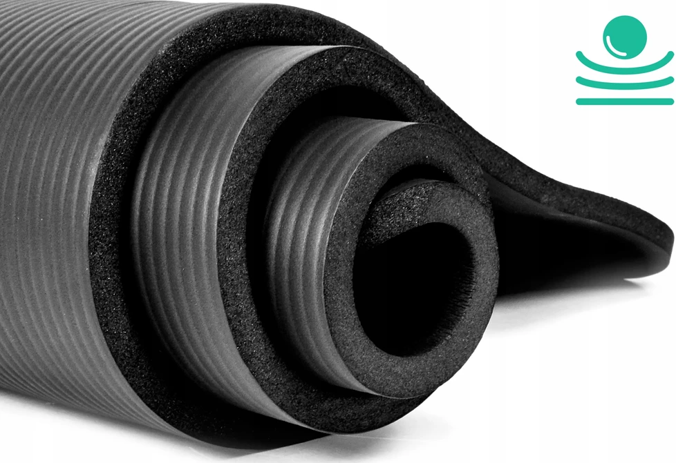 Sapphire Fitness kilimėlis gimnastikos NBR rankena, storis 1,5 cm, ilgaamžis