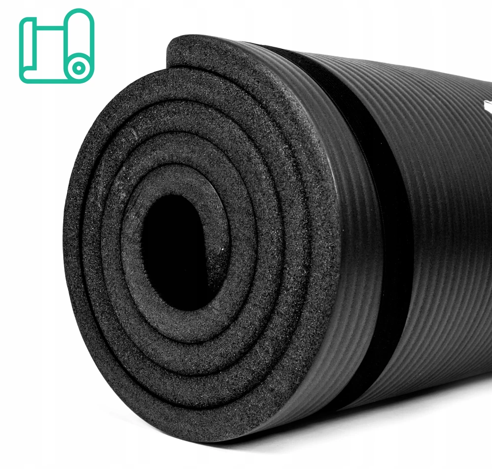 Sapphire Fitness kilimėlis gimnastikos NBR rankena, storis 1,5 cm, ilgaamžis