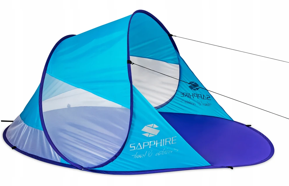 Sapphire PAPLŪDŽIO palapinė, savaime sulankstoma, didelis SODO EKRANAS, turistinis UV FILTRAS