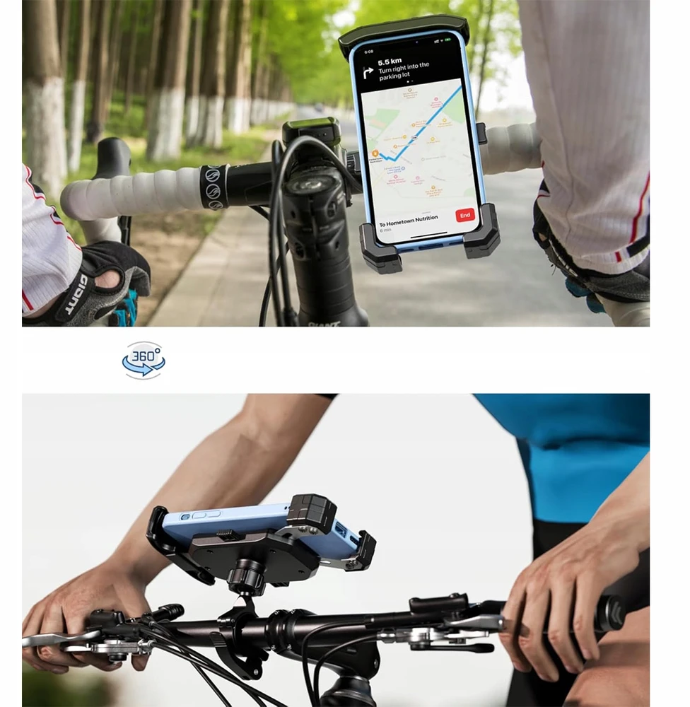 Šarvuotas antivibracinis motociklo Dviračio laikiklis TELEFONUI 4,0-7"