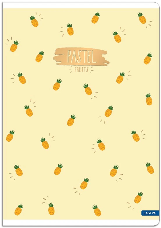Lastva Sąsiuvinis A4 52lap 80g lang PASTEL FRUI
