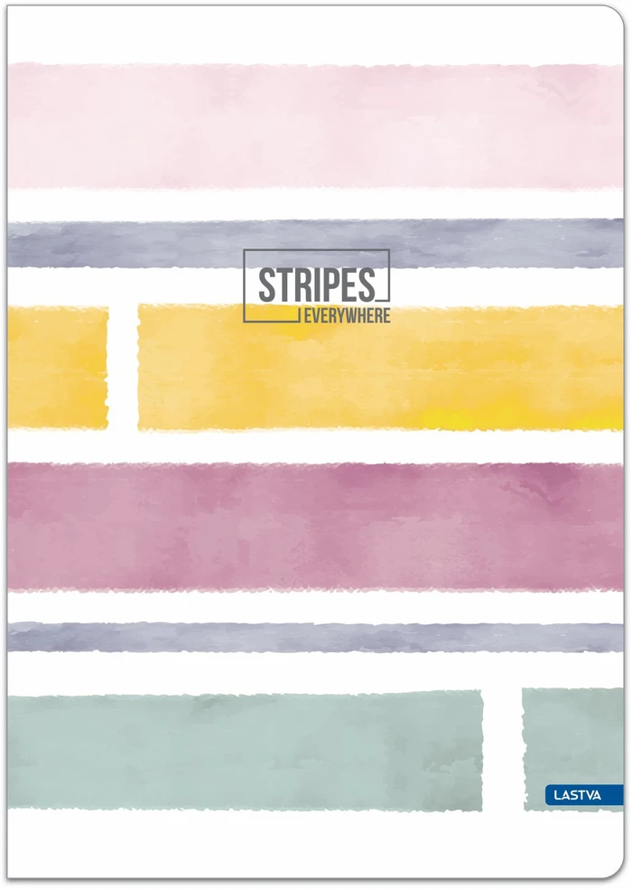 Lastva Sąsiuvinis(platus) A5 48lapų 80g langeliais STRIPES